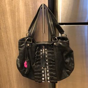 Authentic Betsey Johnson glitter leather purse